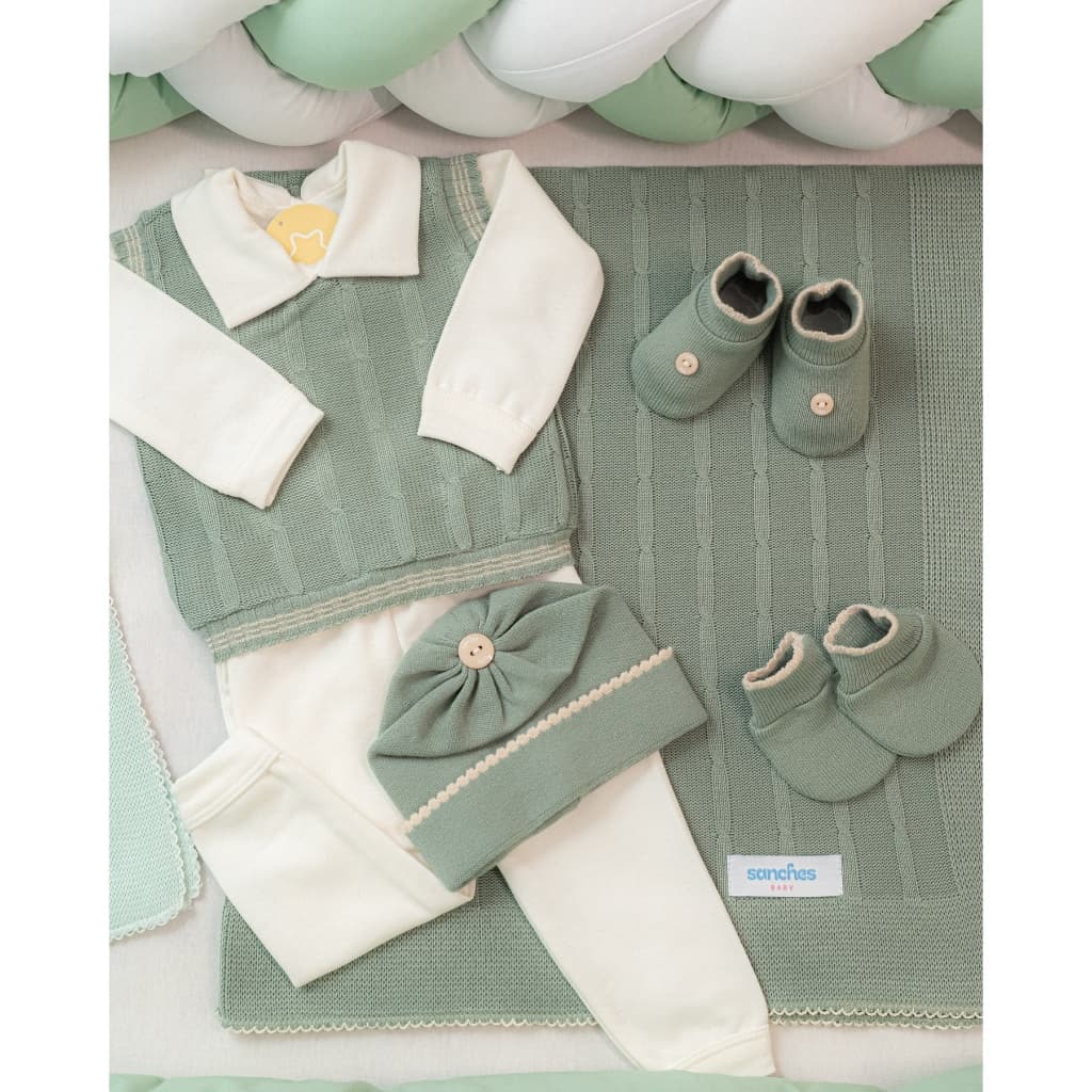 Kit Saida Maternidade Menino 7 Pecas Completa — Enxoval de Bebe 2026 | Comprar na Shopee com desconto