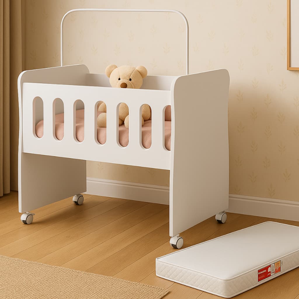 Mini Berco Bedside 2 em 1 com Colchao e Trocador — Enxoval de Bebe 2026 | Comprar na Shopee com desconto