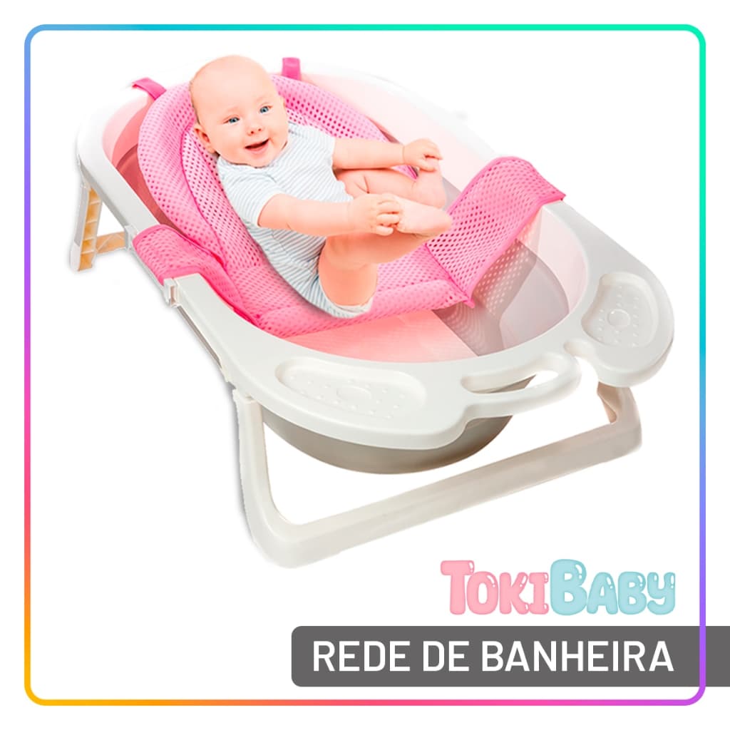 Rede de Protecao Redutor Banheira Apoio Seguranca — Enxoval de Bebe 2026 | Comprar na Shopee com desconto