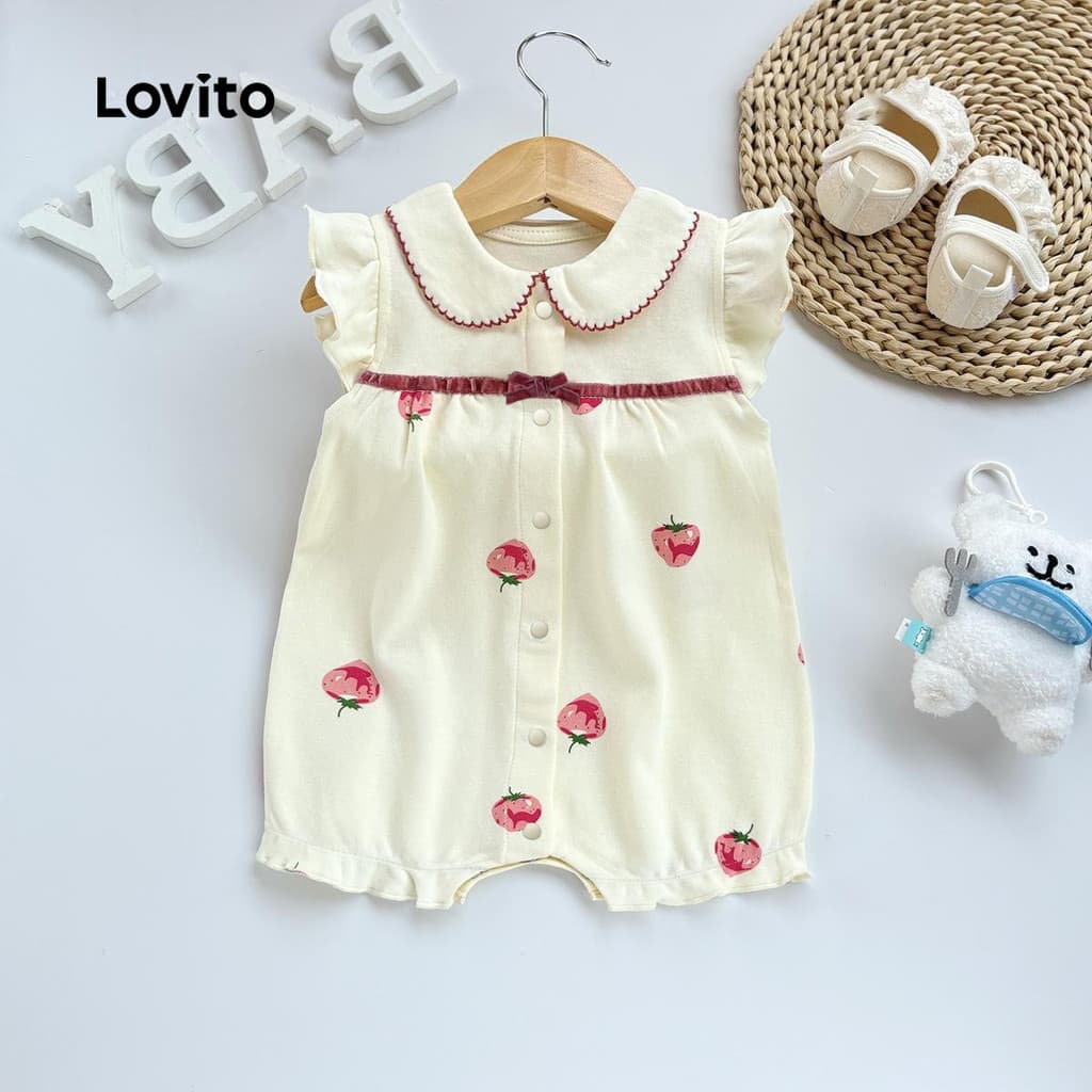 Macacão Bebe com Botoes Frontais Estampado — Enxoval de Bebe 2026 | Comprar na Shopee com desconto