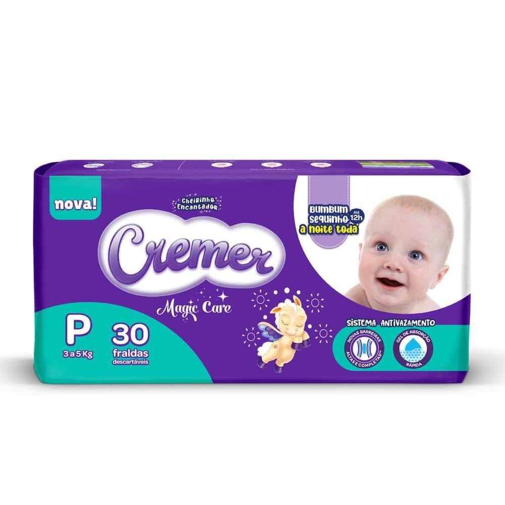 Fralda Cremer Magic Care Pacote Jumbo P 30un — Enxoval de Bebe 2026 | Comprar na Shopee com desconto